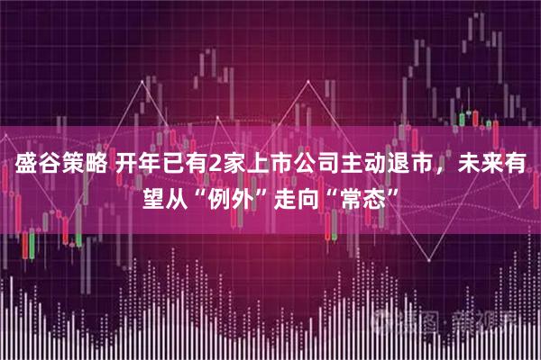 盛谷策略 开年已有2家上市公司主动退市，未来有望从“例外”走向“常态”