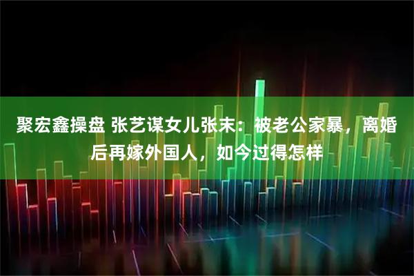 聚宏鑫操盘 张艺谋女儿张末:被老公家暴,离婚后再嫁外国人,如今过得怎样