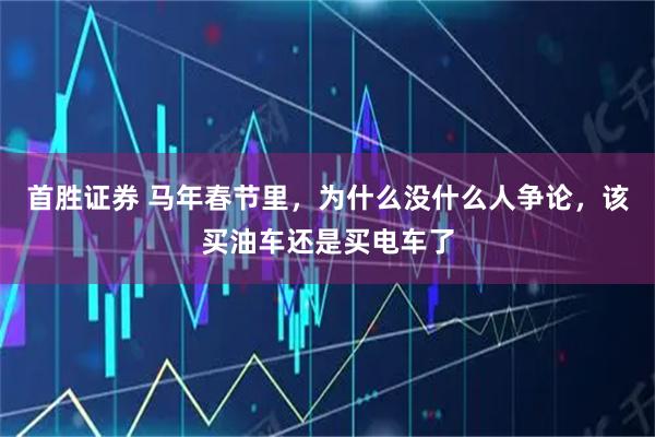 首胜证券 马年春节里，为什么没什么人争论，该买油车还是买电车了