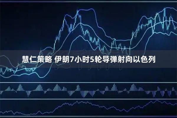 慧仁策略 伊朗7小时5轮导弹射向以色列