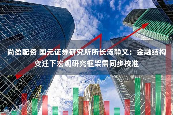 尚盈配资 国元证券研究所所长汤静文：金融结构变迁下宏观研究框架需同步校准